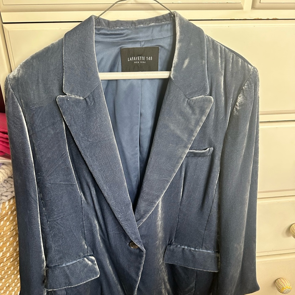 Lafayette velvet blazer